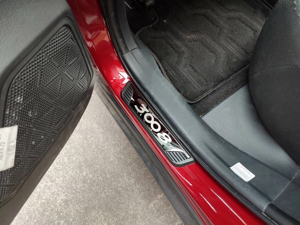 Para Peugeot 3008 2025 Accesorios Alféizar Puerta Coche Protector Placa Cubierta Tira Foto 2 de 4