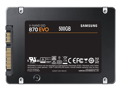 Samsung 870 EVO 500GB 2.5'' SATA III Internal SSD (MZ-77E500B/AM)