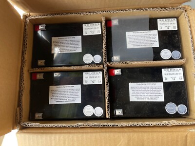 (4) HZS12-12 Haze Batteries replacement Battery (12V 12AH)