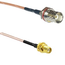 RG316 BNC FEMALE SM BULKHEAD to SSMA Female RF Cable Rapid-SHIP LOT