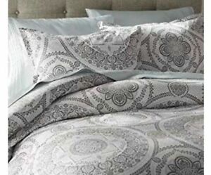 grey medallion bedding