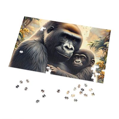 Day Dreamer Studio Collections, Mosaic Mother Gorilla with baby.