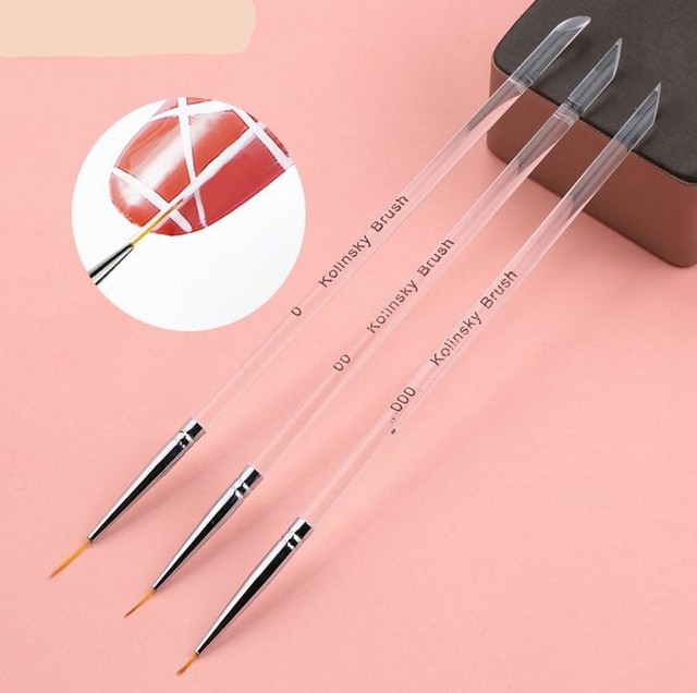 Nail Art Line Painting Brushes Crystal Thin Liner Drawing Pen Manicure