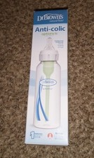 Dr. Brown's Natural Flow Options Baby Bottle 8oz Brand New Colic Reducer Spit Up