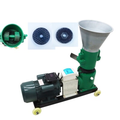 Fodder Pil Machine 150KG/h 4mm&8mm Fodder Pelletizer Farm Animal Pellet Feed Mill Machine ...