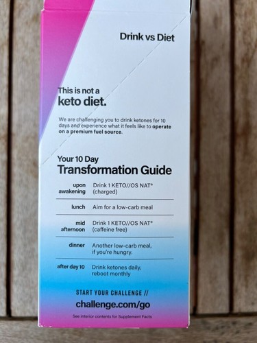 Pruvit keto OS NAT 20 mit/ohne Koffein exogenen Ketonen Diät Fatburner challenge - Bild 13 von 13