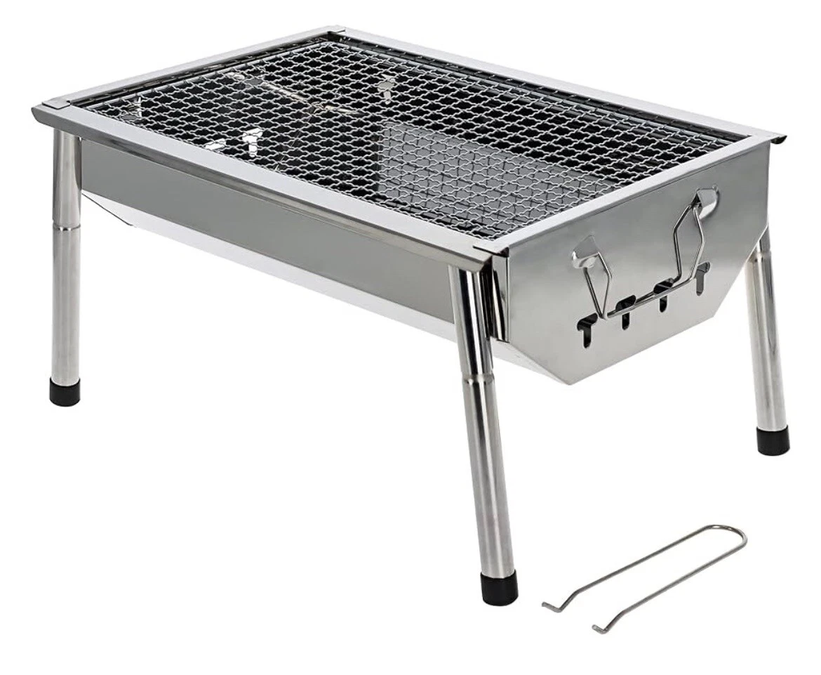 ISumer Portable Charcoal Grill 8.5" , Perfect for Camping, NEW