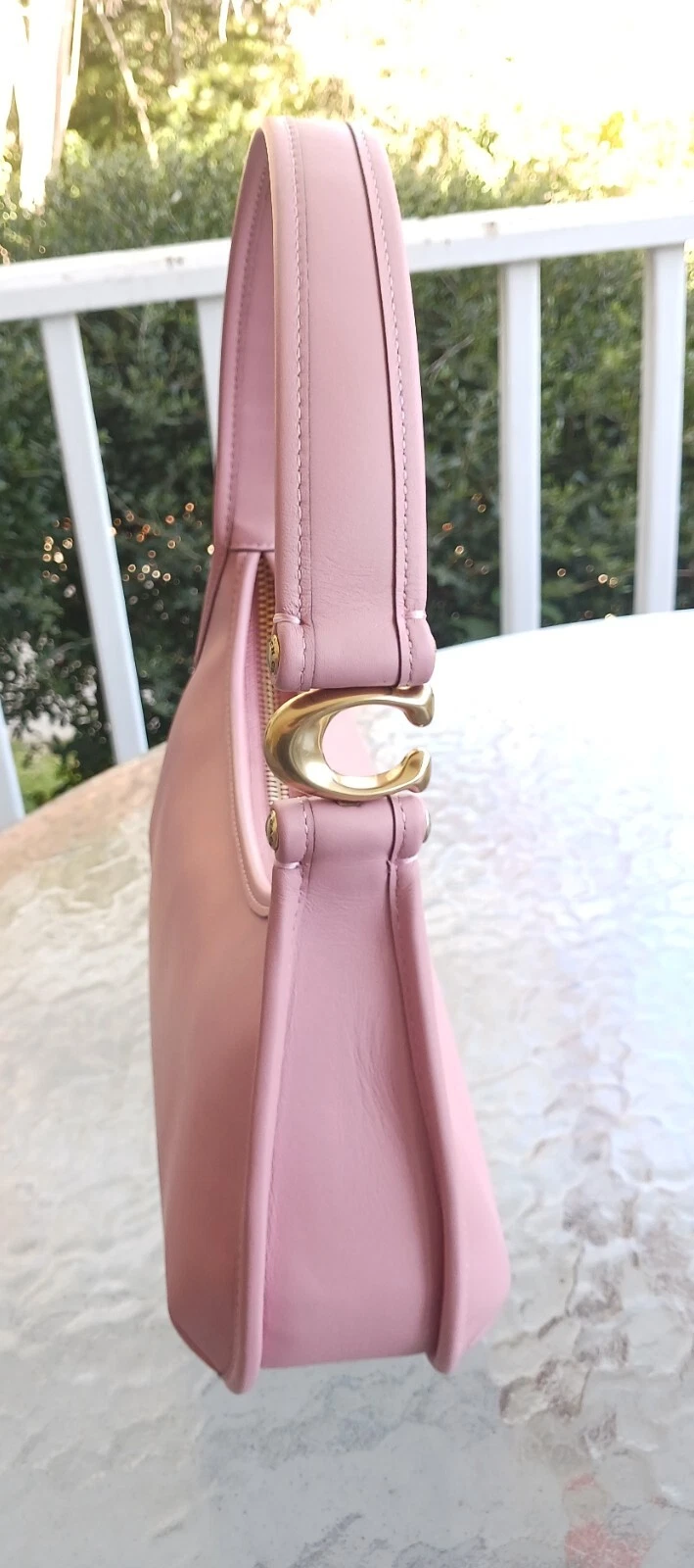 Coach CM530 SMALL Borsa a tracolla Eva in pelle rosa