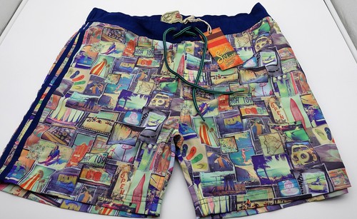 New South Shore Apparel California 75 Mens Surf Swim Estate Blue Shorts Size: L - Picture 5 of 5