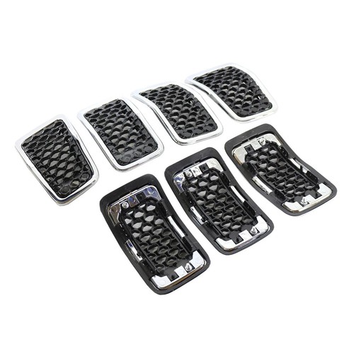 For Jeep Cherokee 2019-2023 Chrome Front Honeycomb Front Grille Inserts Frame US - Bild 8 von 13