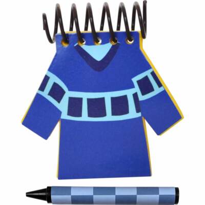 Handcrafted BLUE SHIRT Handy Dandy Notebook