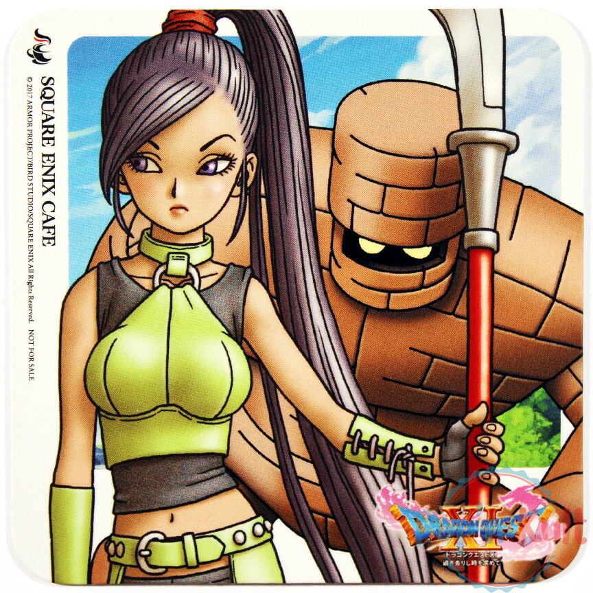 Coaster Dragon Quest XI Jade Promo Not For Sale [JAP] Square Enix Cafe VGC
