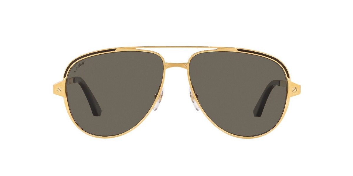 12-7-1 Cartier カルティエ ゴールド アビエーター サングラス New Cartier Pilot CT 0192 S 001 Sunglasses Gold Black Grey