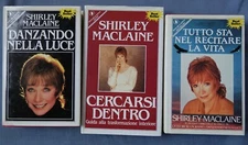3 BOOKS BY SHIRLEY MACLAINE ITALIAN: DANZANDO NELLA LUCE, CERCARSI DENTRO +