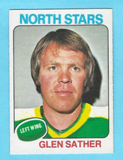 1975-76 OPC 222 Glen Sather Minnesota North Stars! MINT! *SET BREAK*