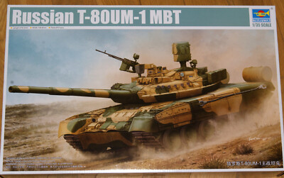 Trumpeter 09526 :  Russian T-80UM-1 MBT / Kit 1:35