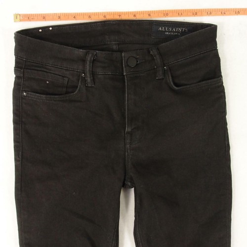 Donnas AllSaints GRACE Slim Skinny Elasticizzato Nero Jeans W27 L30 Taglia  40 | eBay