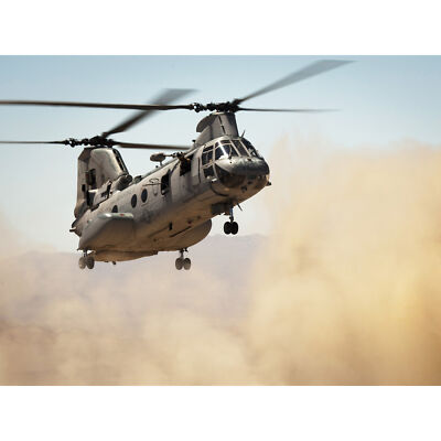 USA Marine Corps Hubschrauber CH-46E Sea Knight riesiges Wandbild Poster Druck