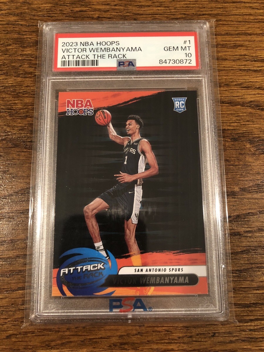 2023 Victor Wembanyama RC NBA Hoops Attack The Rack #1 PSA 10 | eBay