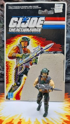 Vintage GI Joe Action Force Dodger v1 Figur 1987 Original Komplett Hasbro