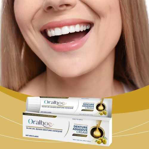Denture Adhesive Cream Olive Oil Based Denture Adhesive NEW T5Y9 - Picture 3 of 12