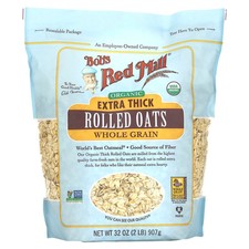 Organic Extra Thick Rolled Oats, Whole Grain, 32 oz 907 g 