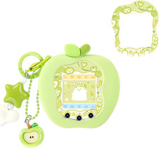 Apple Bubble Protective Case for Tamagotchi Uni - Soft TPU Silicone Cover with F