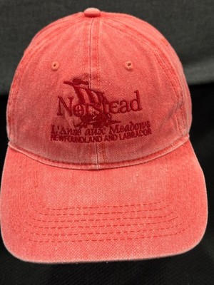 Authentic Atlantic Apparel Baseball Cap Men's One Size Red Cotton Norstead Hat