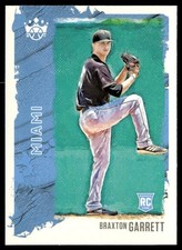 2021 Panini Diamond Kings Braxton Garrett Rookie Miami Marlins #48