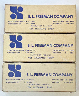 Vintage E.L. FREEMAN CO Swingline Staples PRINTERS RI Advertising USA