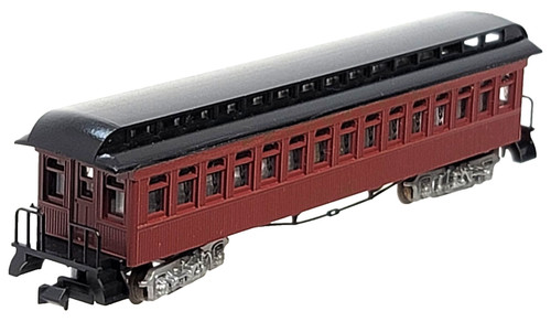 Autobús de pase Overland PRRR N ROUNDHOUSE 88001 50' #752 RAP CPLRS + MTL WHLS SILVER TRK | Zustand: Used