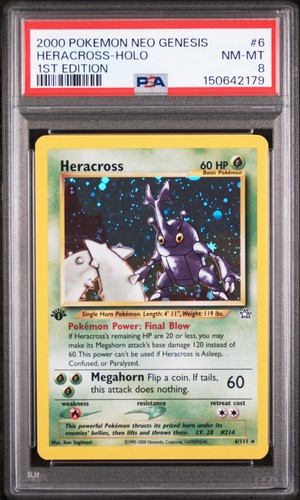 Heracross (1st Edition) graded PSA 8 for sale on eBay
