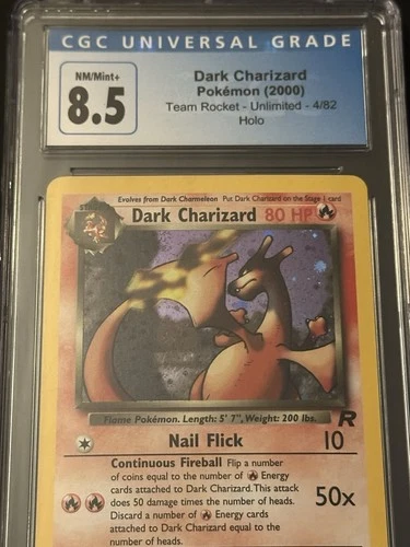 Dark Charizard Holo Rare CGC 8.5