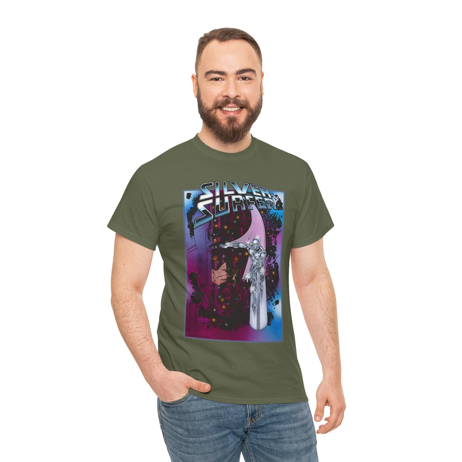 Silver Surfer & Galactus T-Shirt - John Byrne Art - Marvel Comics