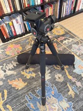 Manfrotto 410 Junior Geared Head with Calumet CX8145 Carbon Tripod