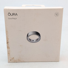 Oura Ring 4 Smart Ring Activity Tracker Size 10 in Silver JZ90-54217-10