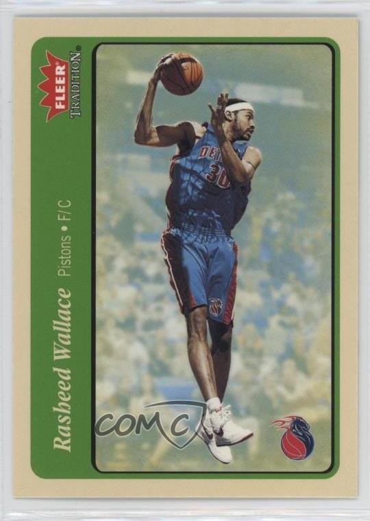 2004-05 Fleer Tradition Green Rasheed Wallace #87 05v0