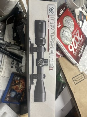 Vortex Crossfire II 3-9x40 V-Plex Rifle Scope 1in Tube w/ Rings Picatinny