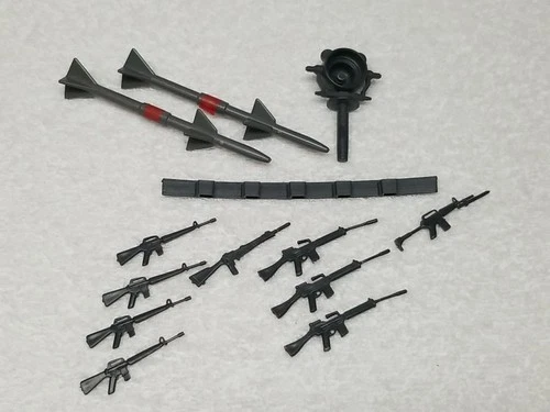 Vintage GI Joe Lot 1985 ARAH~ Tactical Battle Platform Rifle Set Near Comp +Xtra