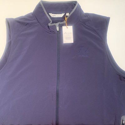 Peter Millar Mens Navy Blue Vest Crown Sport XXL Josh Cellars Wine NWT Golf $155