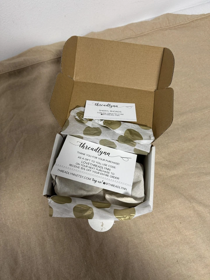 Threadlynn Baby Shoes Size 2 Moccasins Soft Sole Leather Newborn Infant Toddler - Image 3 of 4