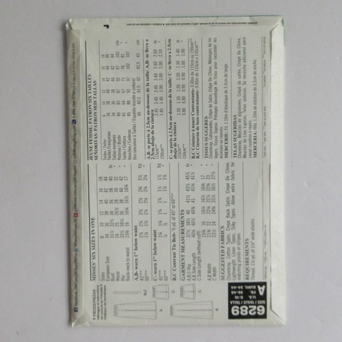 Misses Pull On Pant or Short Sewing Pattern Sizes 8 - 18 Simplicity 6289 NewLook - Picture 2 of 8