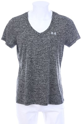 UNDER ARMOUR T-Shirt Sport Fitness Workout Logo Print L Grau-Töne