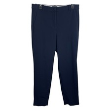J. Crew Size 10 Navy Cameron High Rise Slim Leg Ankle Pants Career Preppy Staple