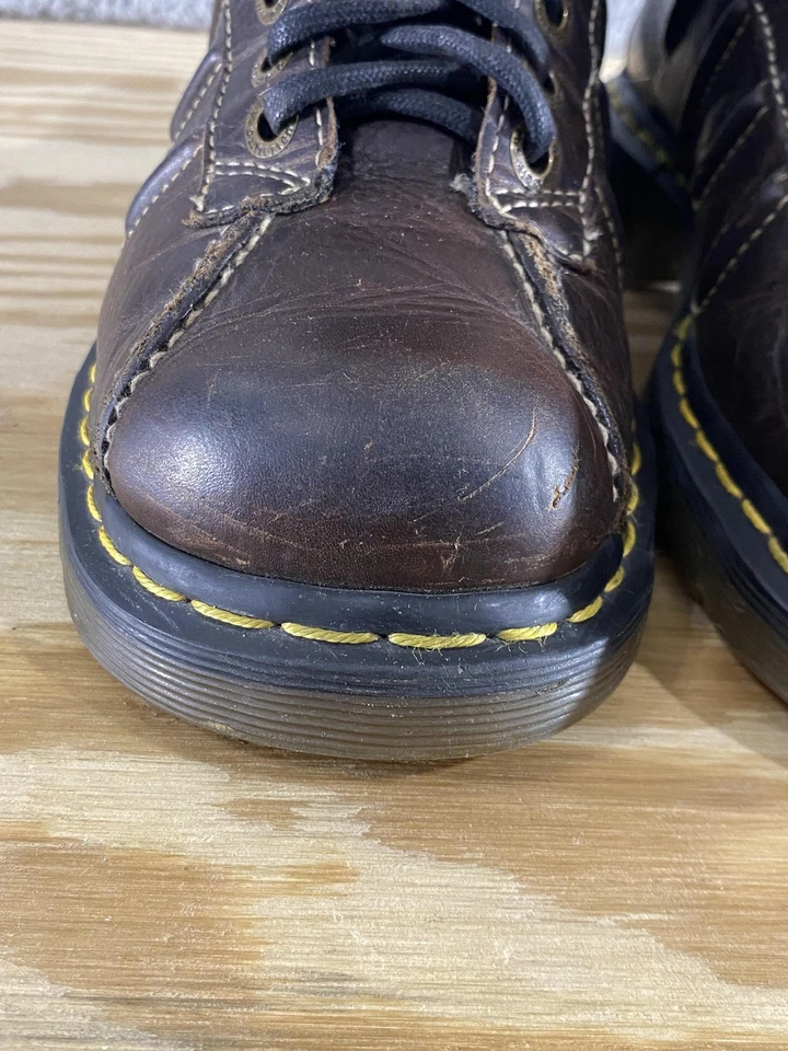 Dr Martens Shoes Womens 10 Brown Leather Chunky Oxford Sneakers Vintage Y2K 90s - Image 3 of 4