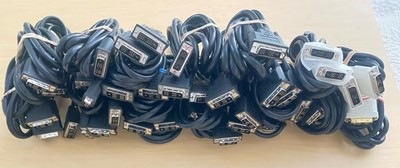 LOT OF 20x STARTECH DVI-D Single Link 6ft Male to Male Video Cables   20 LOT DVI