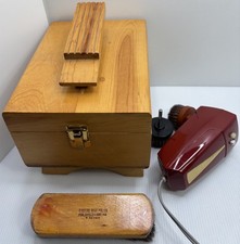 Lot Of Vintage Shoe Polish Items Esquire West Germany Horse Hair Brush Sears