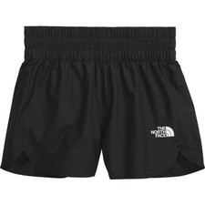 The North Face Girls Woven Shorts   Medium   Black   Quick-Dry FlashDry