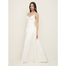 Reformation Icelynn Satin Dress Ivory NWT size 6