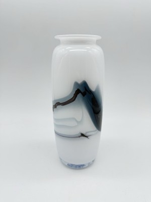 VTG Holmegaard Atlantis Art Glass Vase by Michael Bang 7.5'' T - Hobro Denmark